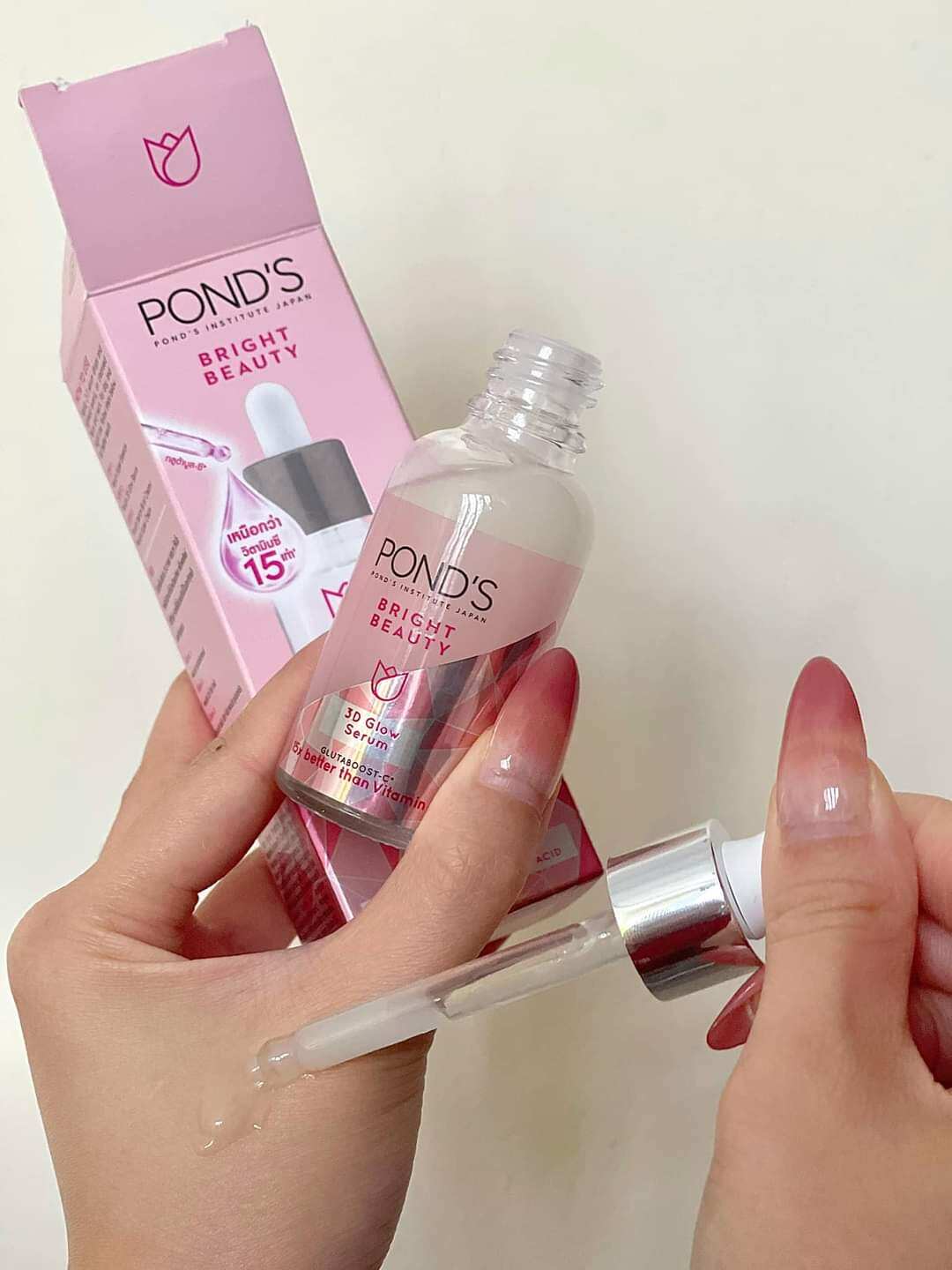 Serum dưỡng trắng da ponds bright beauty 40x better than vitamin c 30ml