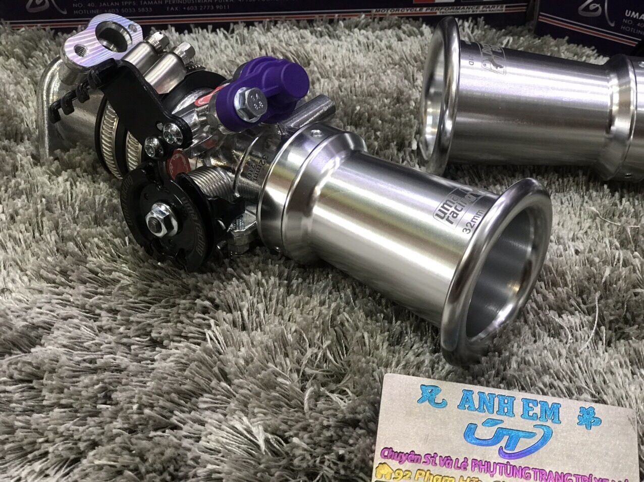 Họng Xăng Ex150 Uma ( Chính Hãng ) Size 32MM / 34MM