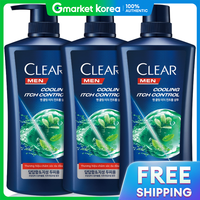Clear | Dầu gội Clear trị gàu cho nam, làm mát và kiểm soát dầu, dung tích lớn 650ml x 3 chai