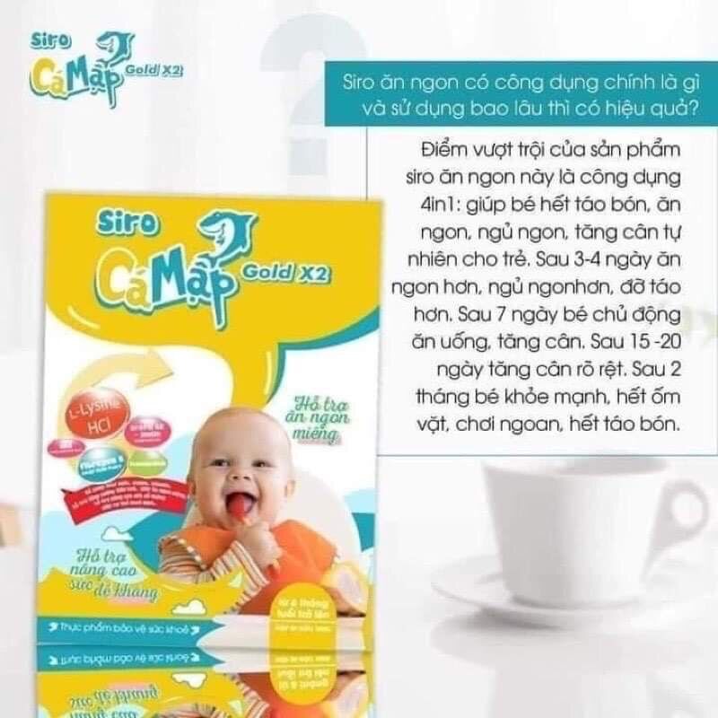 [ MẪU MƠI ] SIRO CÁ MẬP GOLD X2 - GIẢI PHÁP CHO TRẺ BIẾNG ĂN