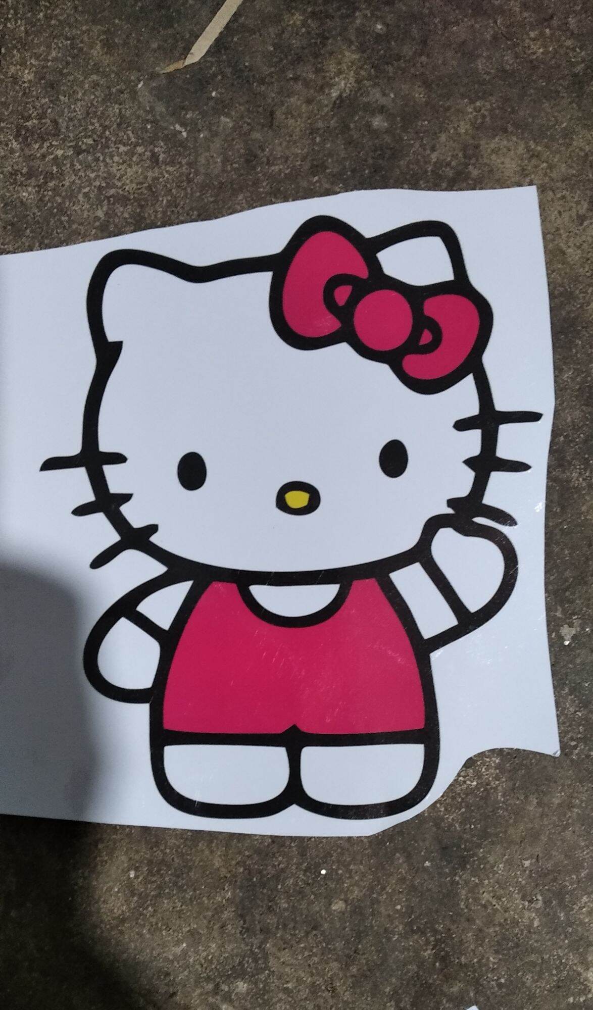 TEM DECAL HELLO KITTY DÁN TRANG TRÍ XE Ô TÔ, XE TẢI