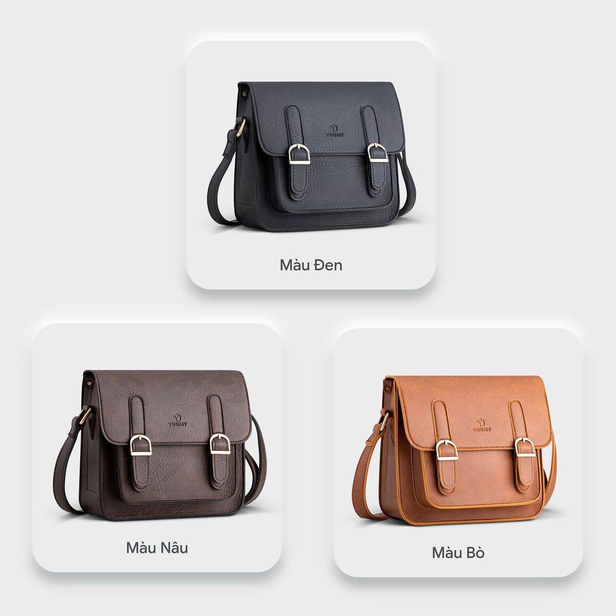 TÚI ĐEO CHÉO NỮ MINI KHÓA ĐÔI YN116 - YUUMY