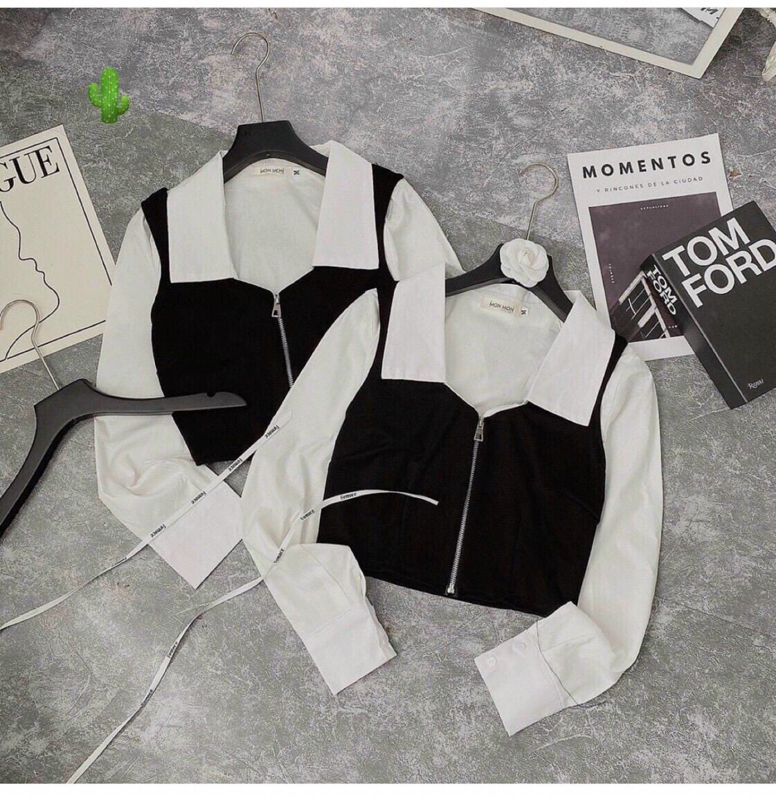 ÁO SƠ MI DÂY KÉO ÁO CROPTOP ÔM THÂN FROM DƯỚI 50KG