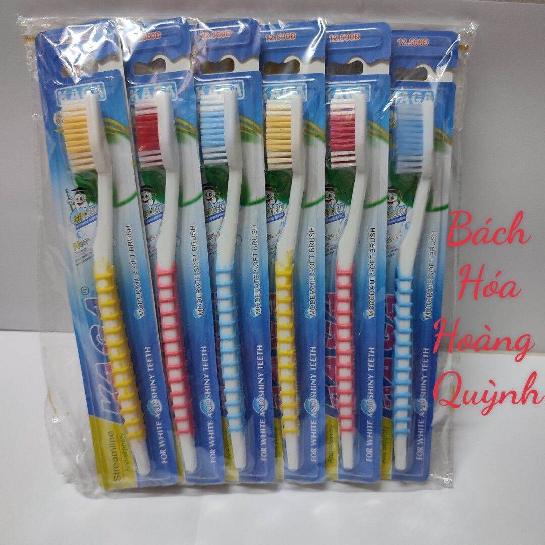 Combo 12 cây bàn chải đánh răng Kaga