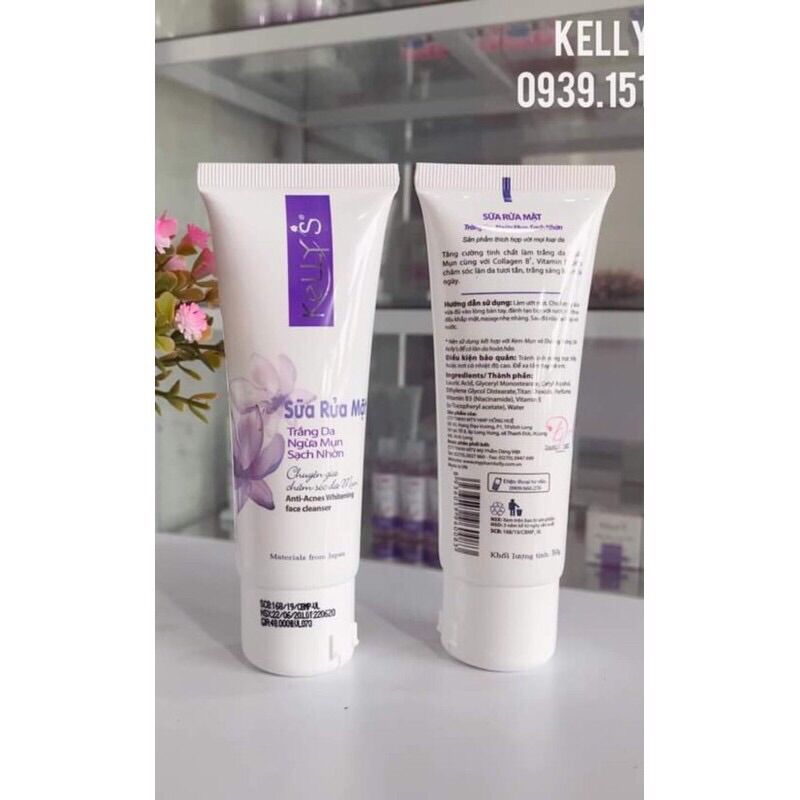 Sữa Rửa Mặt Ngừa Mụn Kelly’s