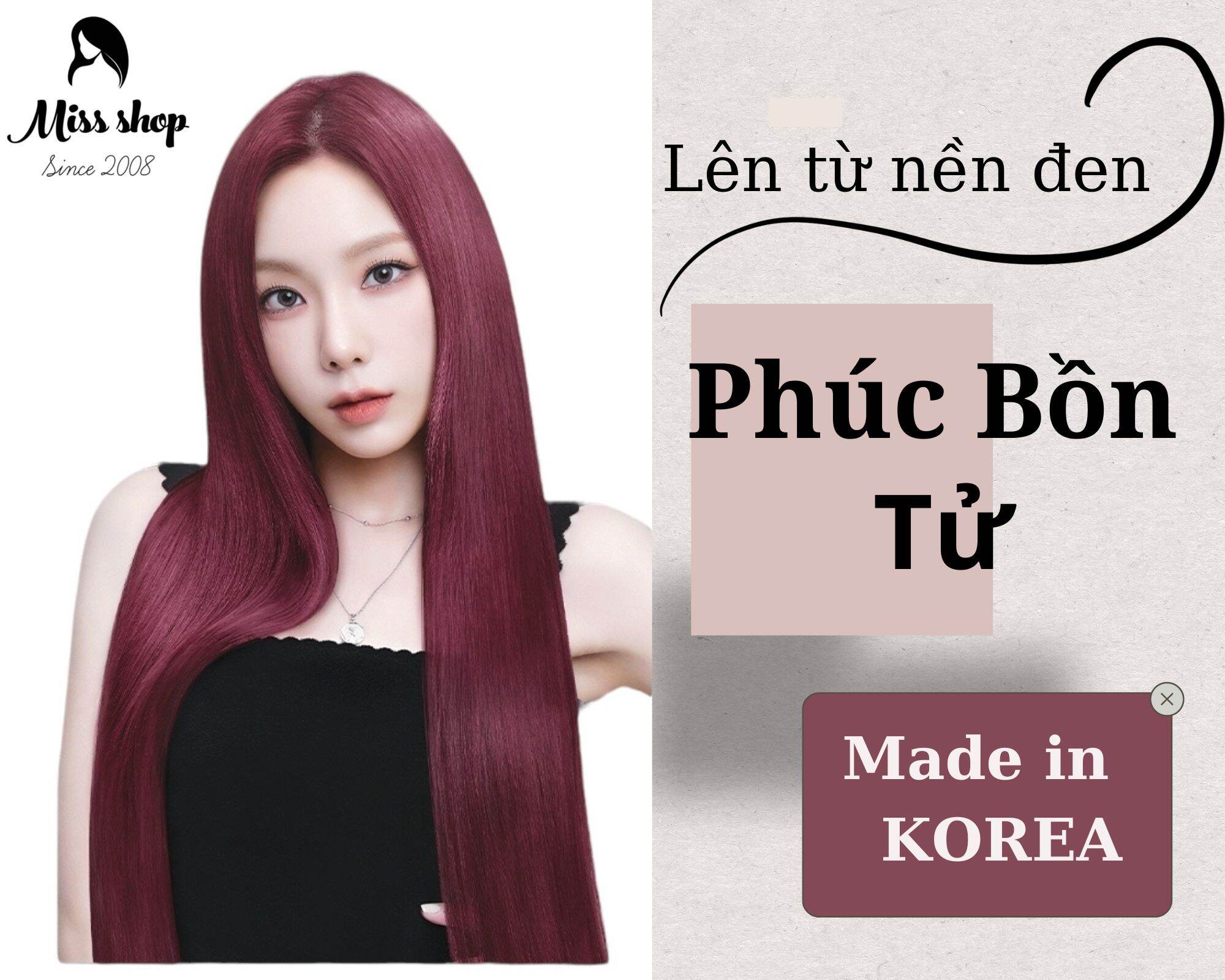 Thuốc nhuộm tóc màu phúc bồn tử thảo dược hàn quốc