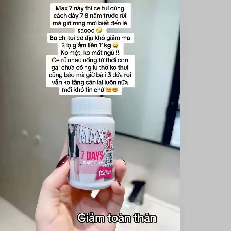 Viên uống giảm cân cấp tốc Detox giúp giảm thèm ăn và hỗ trợ đào thải mỡ toàn thân 30v Date 2029