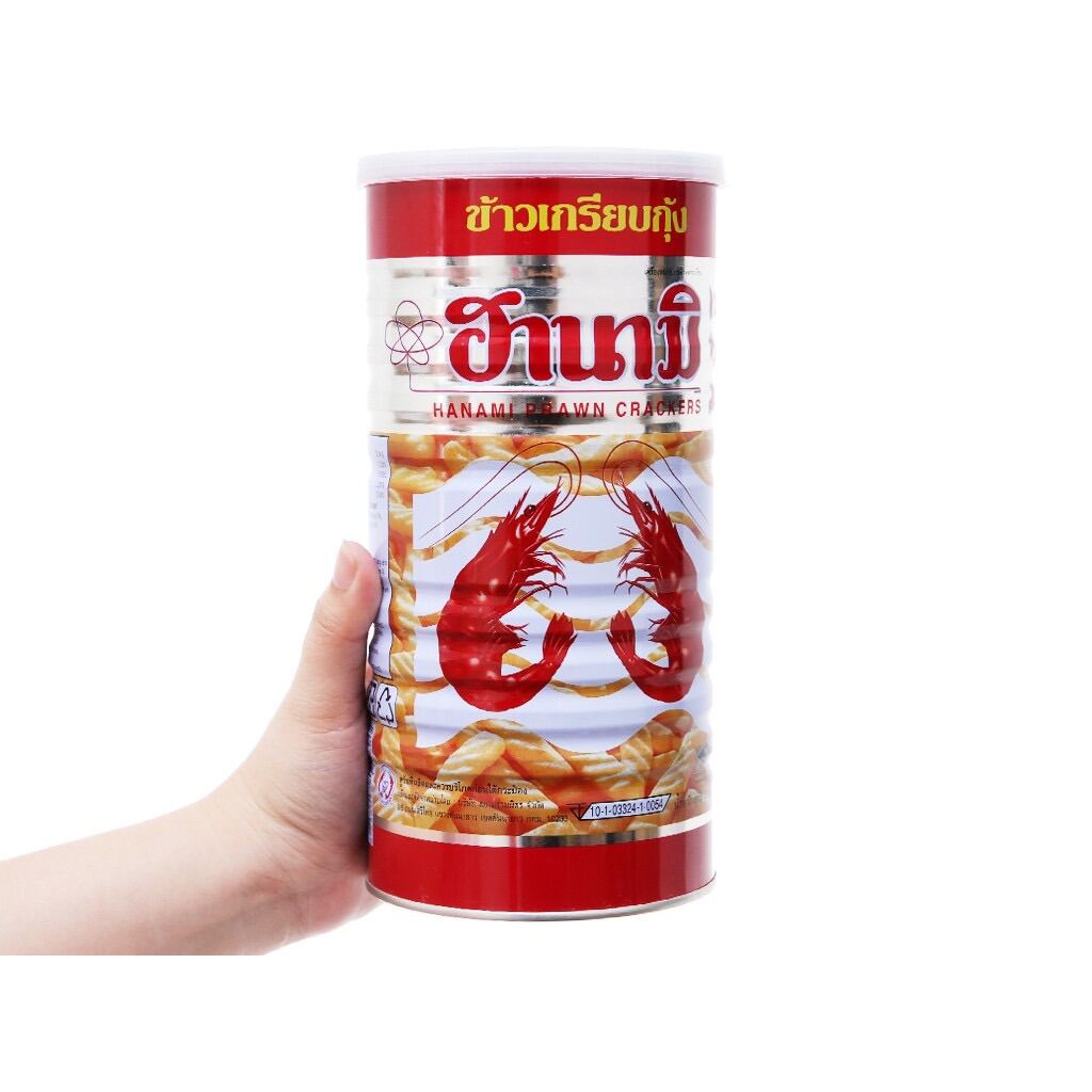 Snack Tôm Hanami Thái Lan Lon 110gr