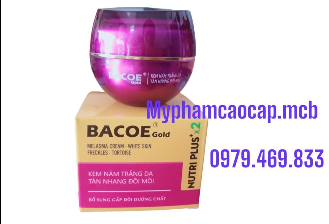 Kem bacoe trắng da nám tàn nhang đồi mồi 15g