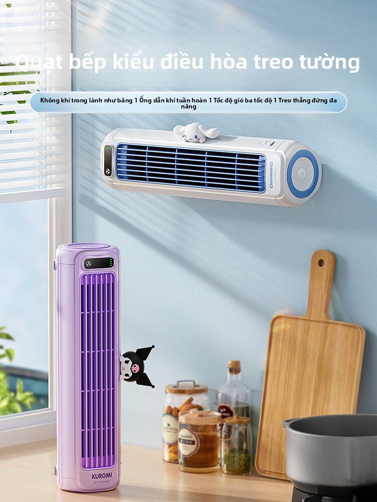 AIbaasaa | Mini Wall-mounted Fan for Kitchen and Bathroom with Long Battery Life and Quiet Operation Giá  537,000 Đồng*Miễn phí vận chuyển