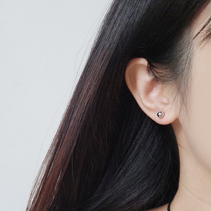 Bông tai hạt châu, hạt trắng, hạt xám, hạt đen