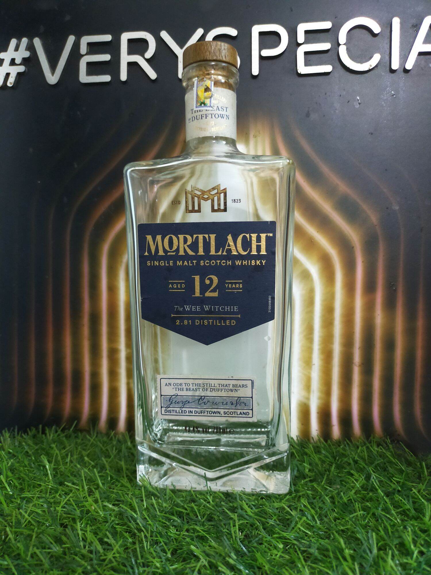 Vỏ chai Mortlach 12,16 trưng bày decor (chai rỗng)
