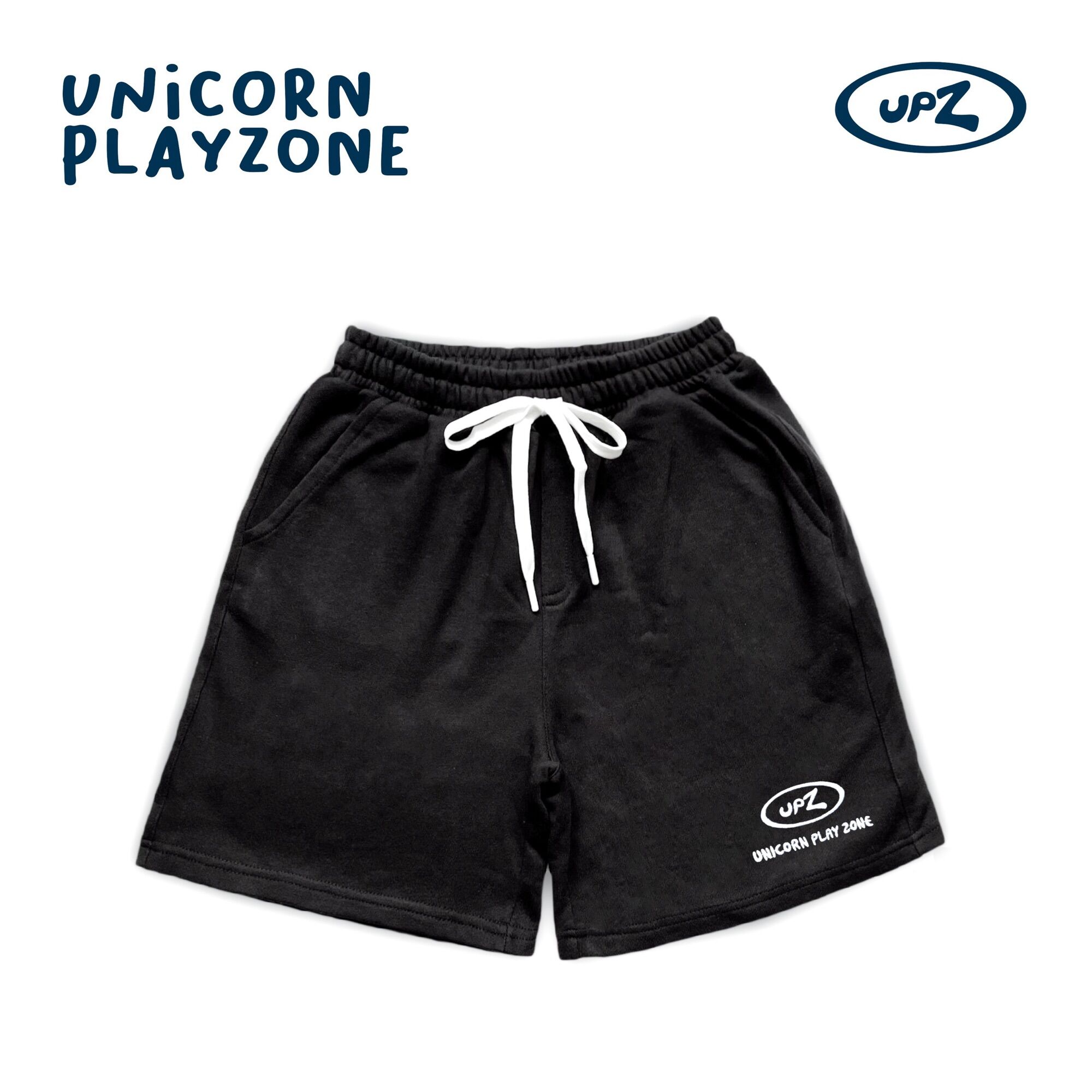 UPZ Quần Shorts Thun Thêu Logo (4 Màu)
