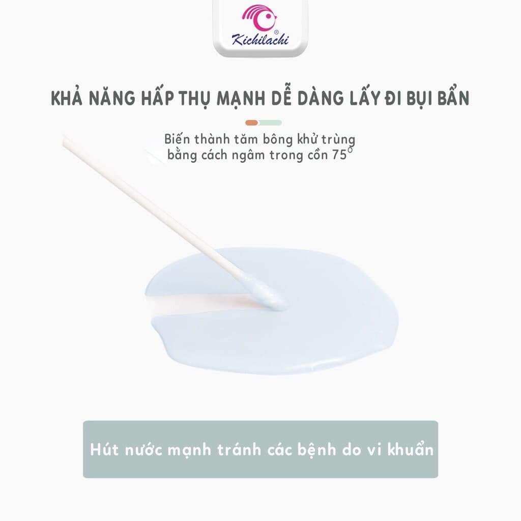 Tăm bông Kichi cho bé sơ sinh