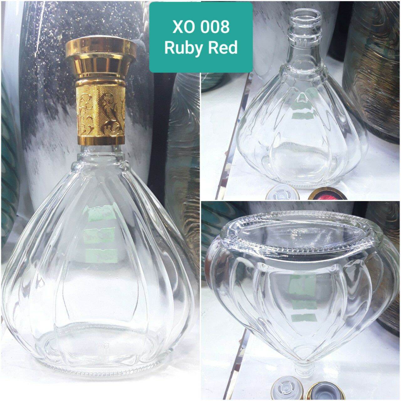 [HCM]Combo 10 Chai thủy tinh đựng rượu XO 500ml ( có 6 kiểu tùy chọn )