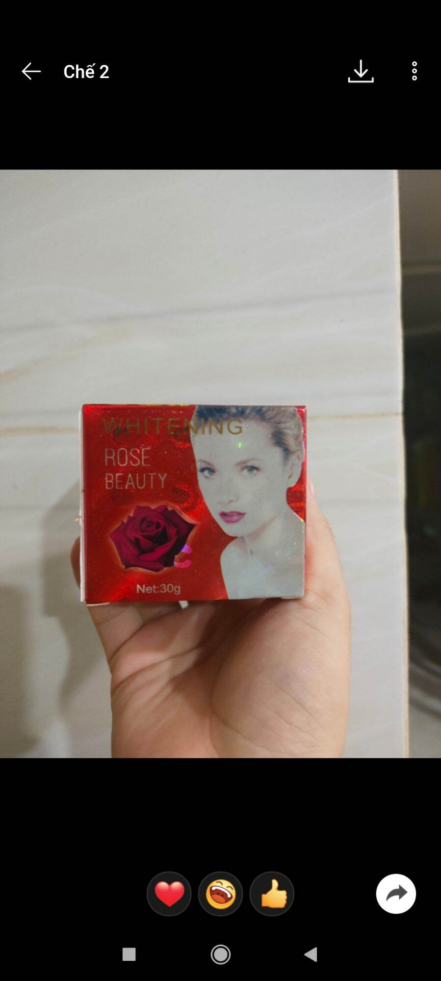 Kem Bông Hồng Đỏ Rose beauty Whitening Thái Lan 30g kem trắng