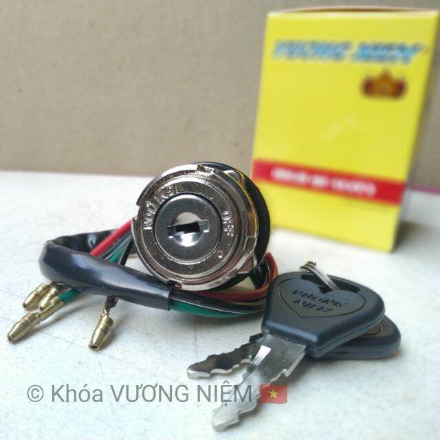 Khóa máy xe 67 chìa dẹp cao cấp vương niệm 🇻🇳
