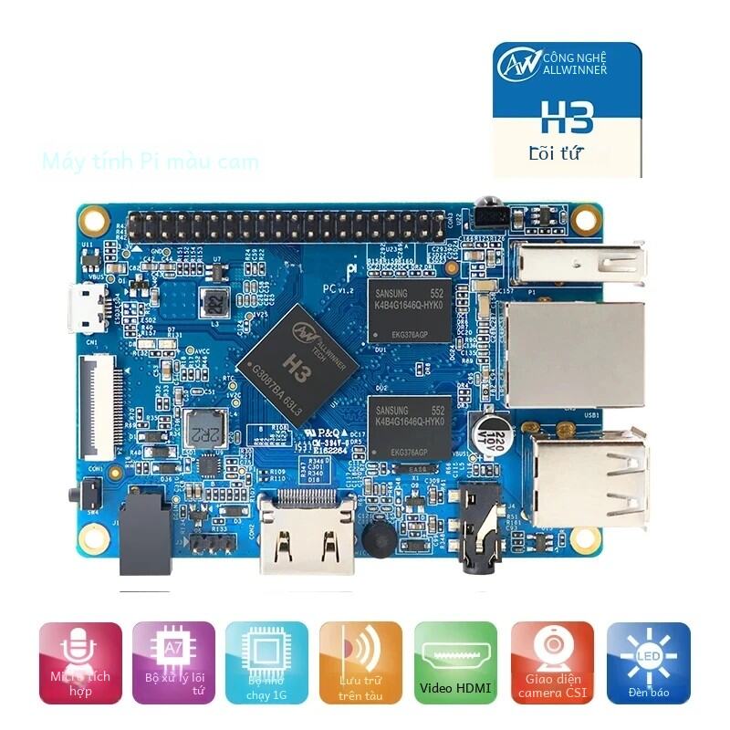 Orange Pi Pc 1gb H3 Quad-core Orange Pi Pc Máy tính bảng đơn có Android Ubuntu Hỗ trợ hình ảnh Debian