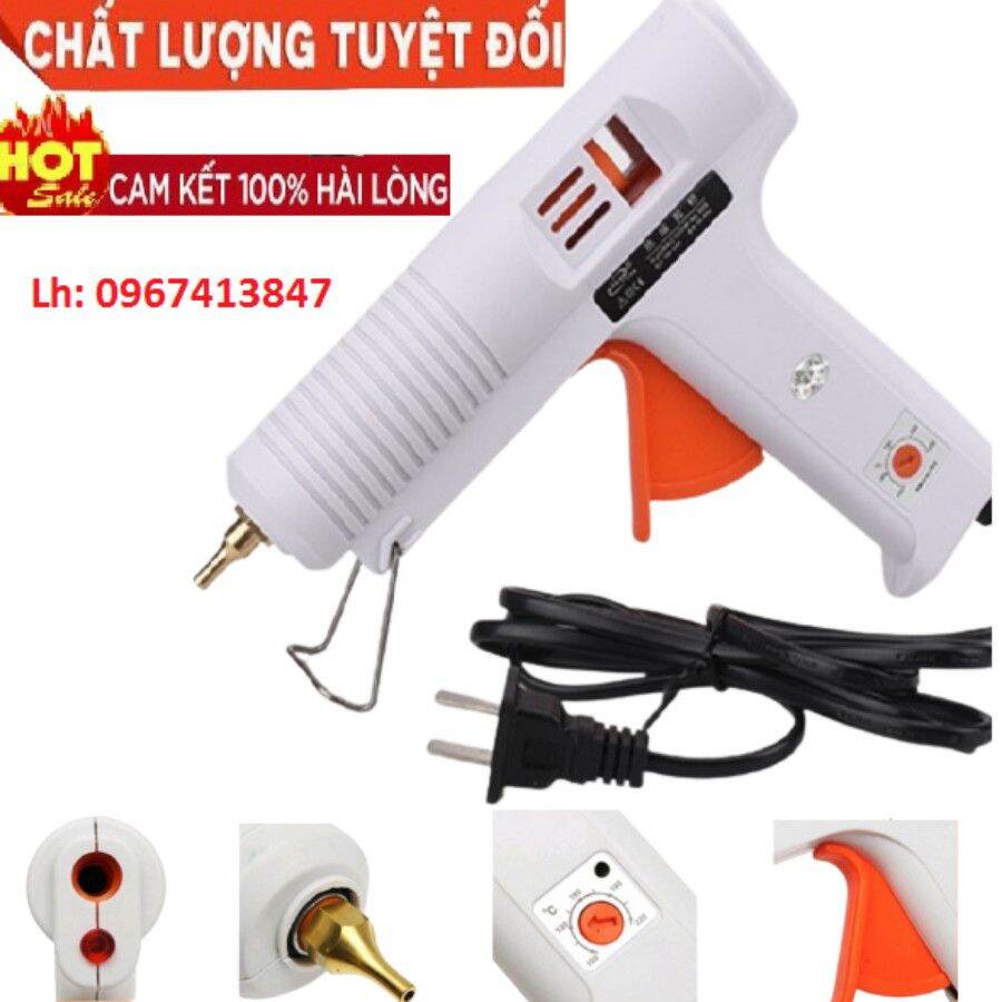 [Hàng chính hãng] Súng bắn keo nến to có nút điều chỉnh nhiệt độ và keo nến to 1.1x25cm.