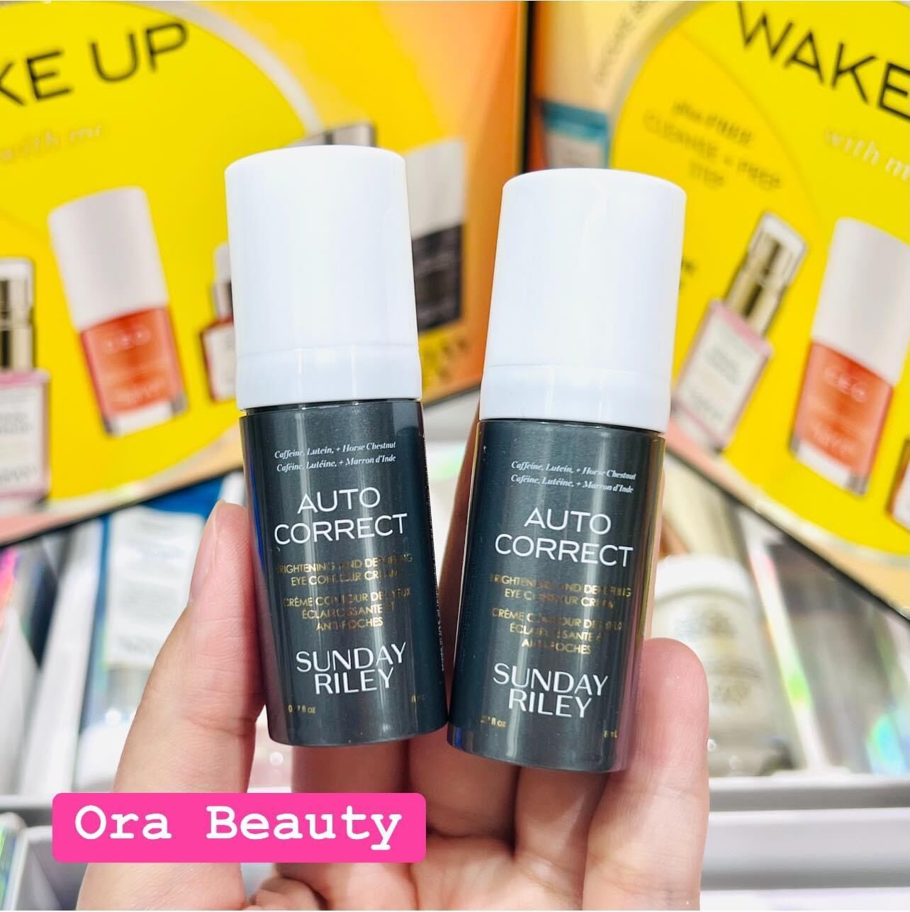 Kem dưỡng mắt SUNDAY RILEY Auto Correct Brightening and Depuffing Eye Contour Cream