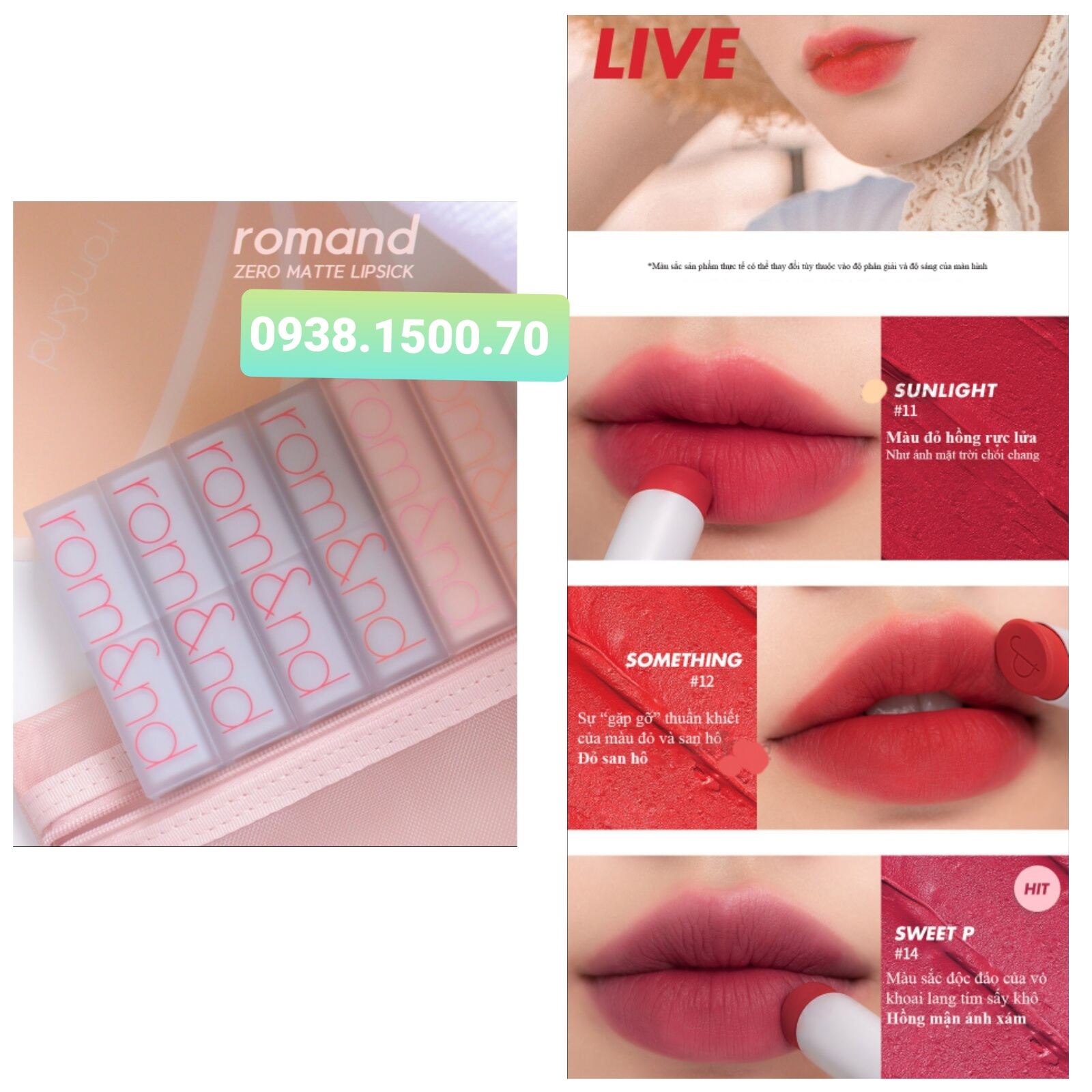 Son Thỏi Lì Romand Zero Matte Lipstick - Shell Beach Nude Collection 3g