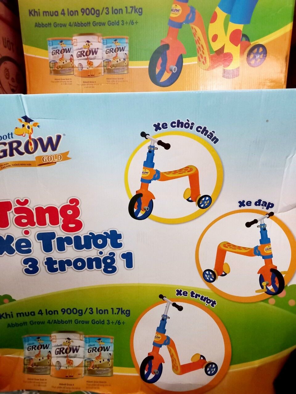 Xe trượt 3 in 1 hươu Grow