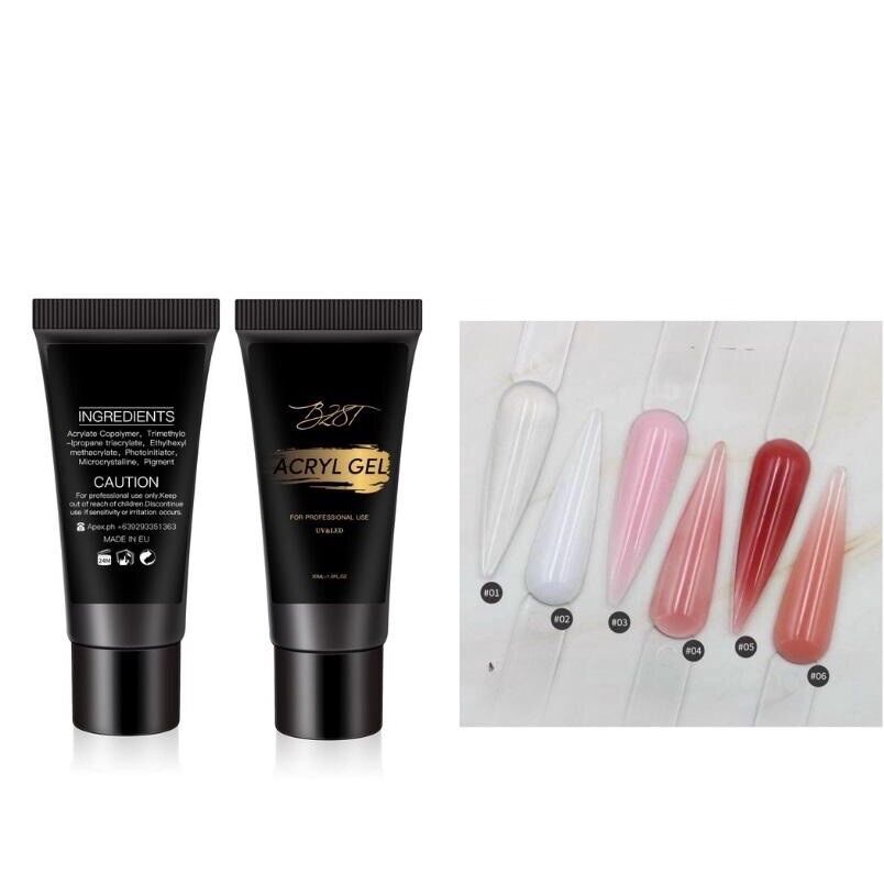 Gel gôm nối móng úp,đắp móng tuýp 30ml