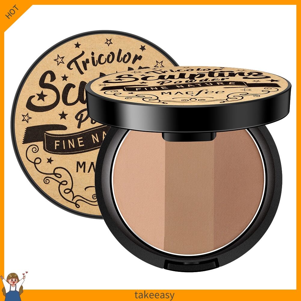 0phấn tạo khối 3 màu macfee tricolor sculpting powder mac03