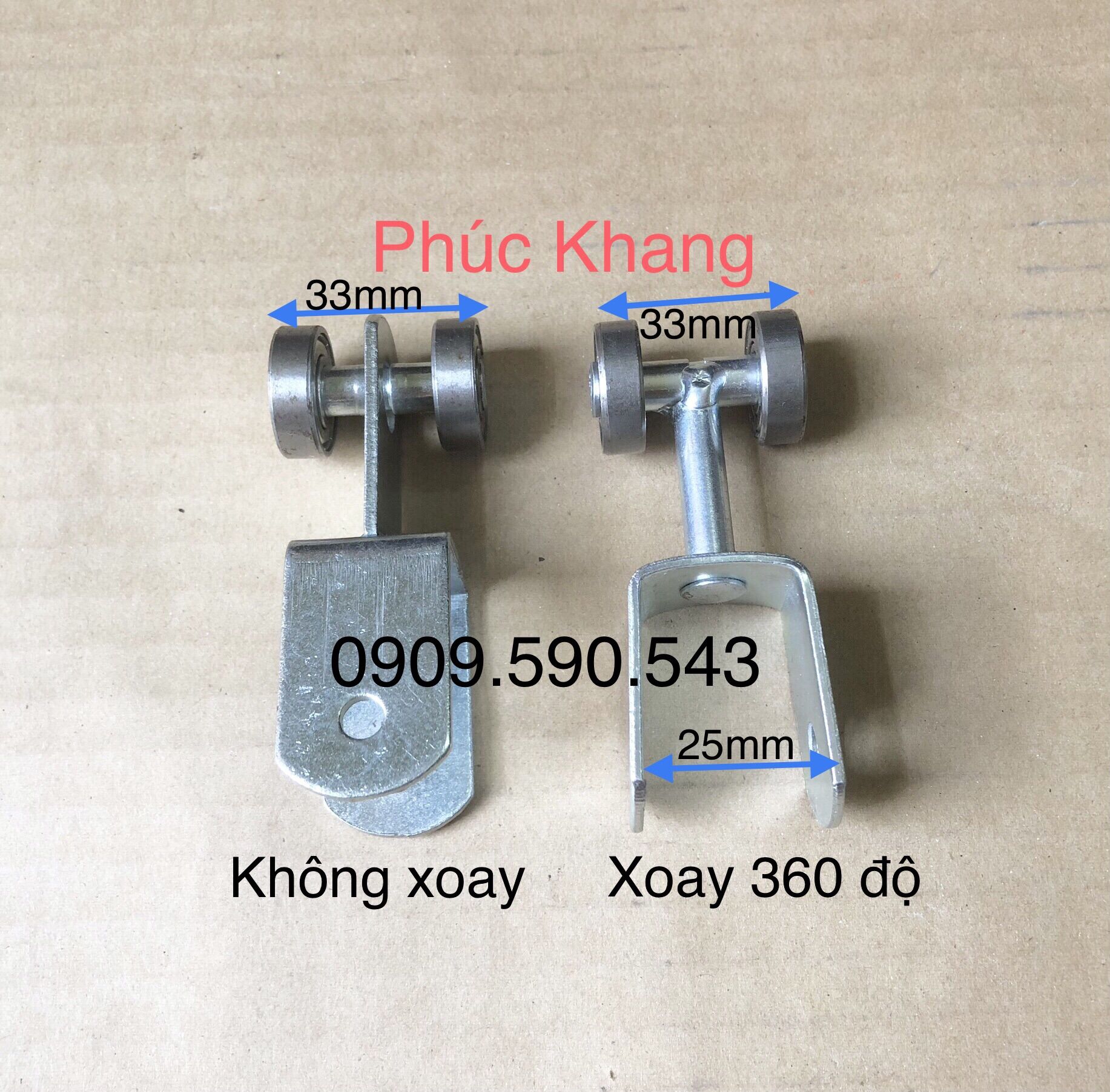 1 cái - Bánh xe mái bạt xếp - Bi treo mái bạt xếp U20 máng 4 phân - Dùng vuông 20x20 hoặc 20x40 - Phụ kiện mái xếp