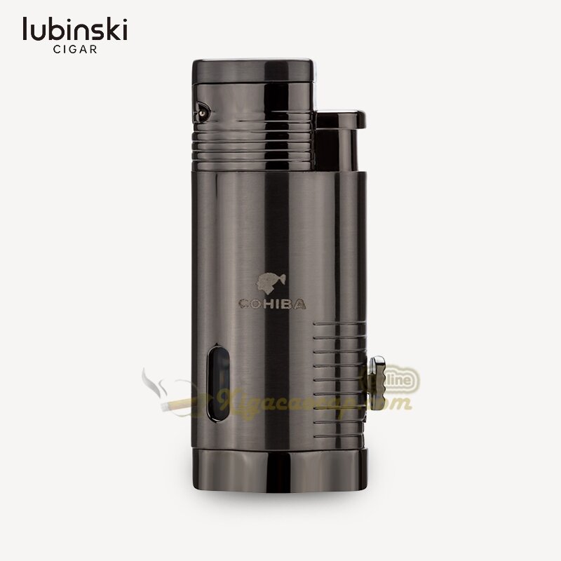 Bật lửa khò XÌ Gà cigar ,Bật lửa xì gà Cohiba max kèm đục- 3 lửa
