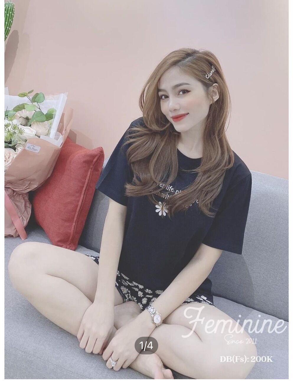 Mebeanhshop-Bộ đồ đùi mặc nhà siêu cưng