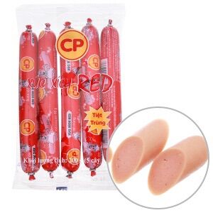 Combo 3 gói 200g Xúc xích heo tiệt trùng CP Red (15 cây x 40g)