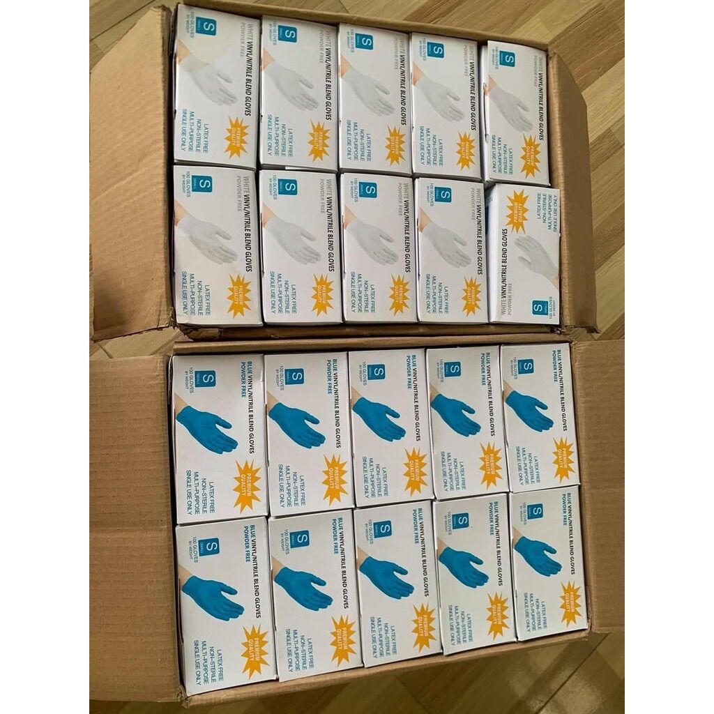 Găng Tay Y tế Xanh Ko Bột [ hộp 100 chiếc ]