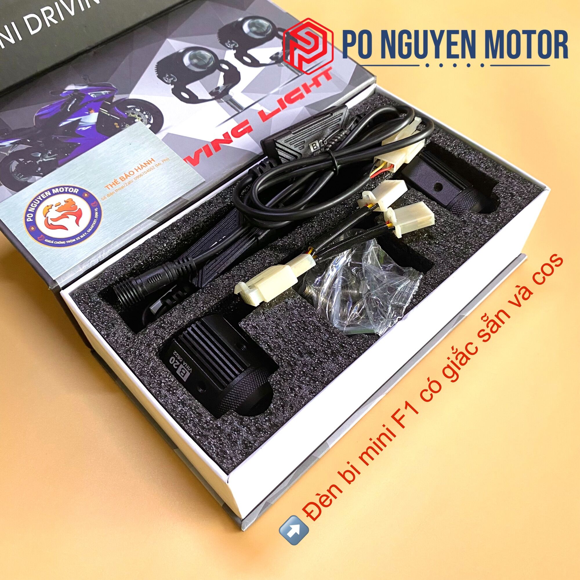 [HCM]ĐÈN TRỢ SÁNG BI CẦU MINI 2 MÀU VÀNG TRẮNG (GIÁ BAO GỒM 2 BÓNG)