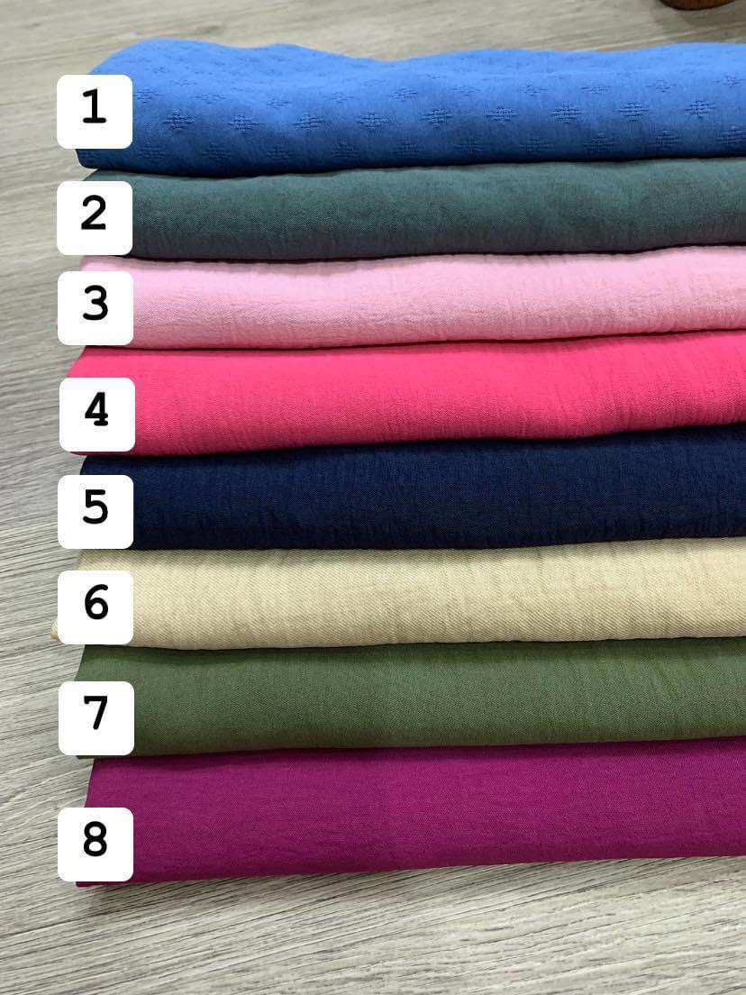 Vả đũi nhăn thun mềm rũ co giãn may không cần lót-hàng cây cắt mét theo yêu cầu khổ 1m5