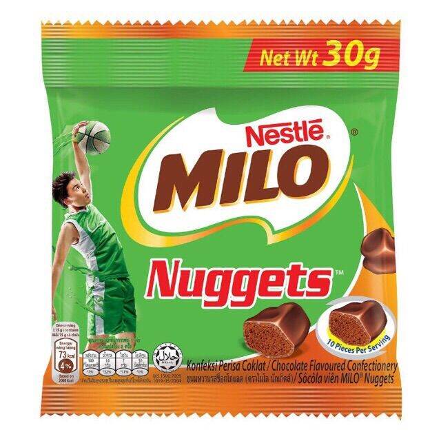 _10 gói milo nuggets malaysia 25gr