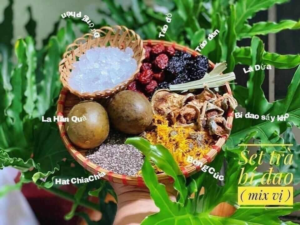 Set Trà bí đao hạt chia la hán quả 400gr