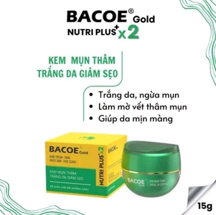 kem bacoe gold mụn thâm sẹo trắng da 15g