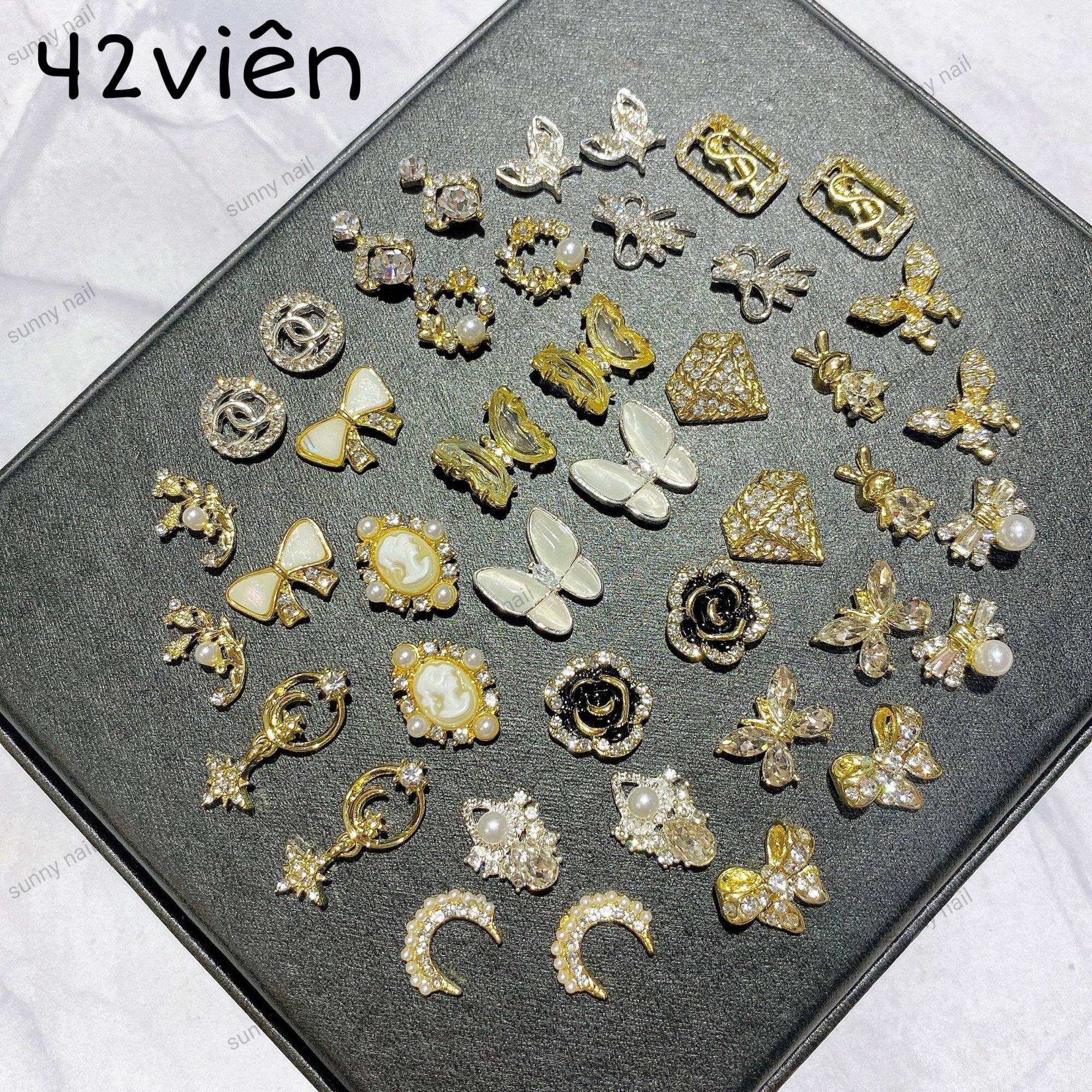 Set charm 42 viên đính móng tay hot hit