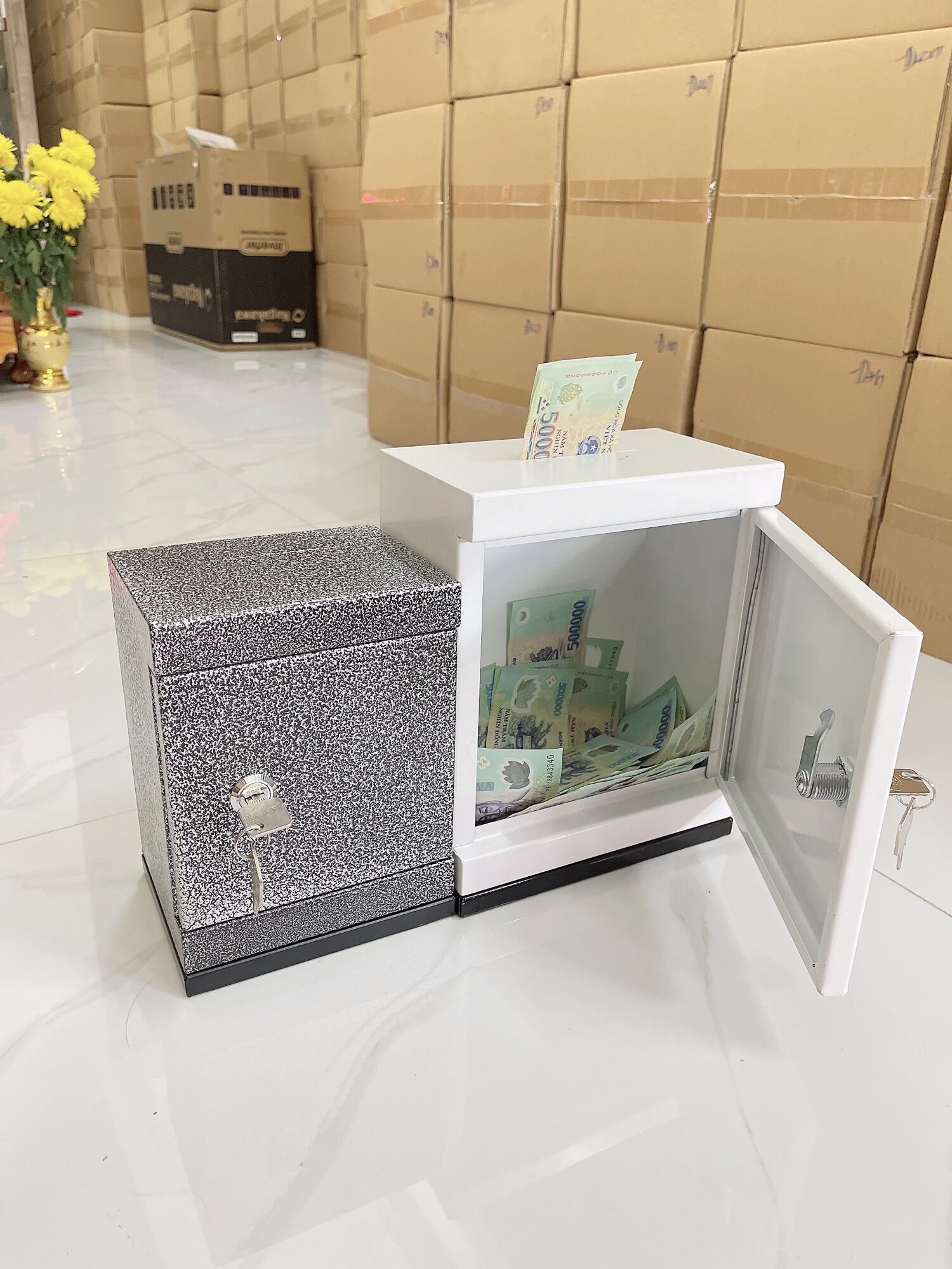 ống heo sắt mini tiết kiệm tiền 15*20