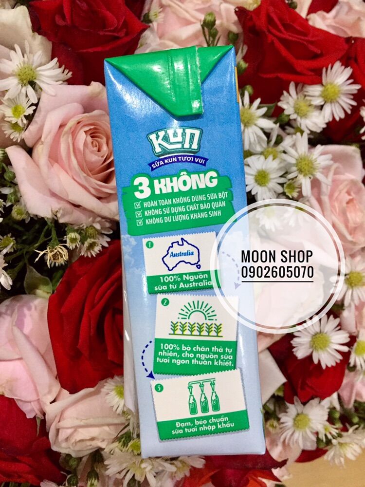 [HCM]SỮA KUN TƯƠI VUI ÚC CÓ ĐƯỜNG 48x180ML