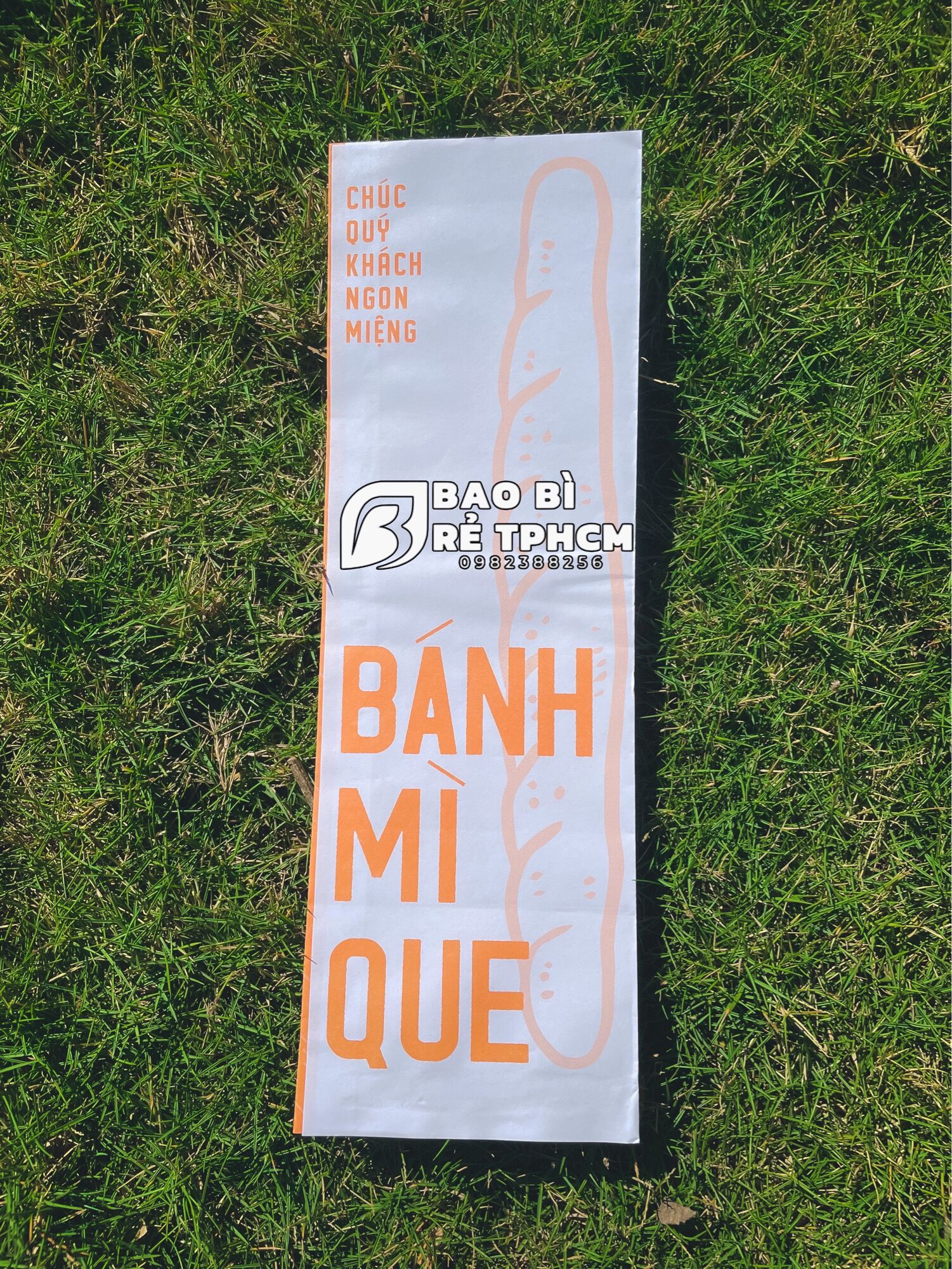 Túi Đựng Bánh Mì Que Cam 100 Túi