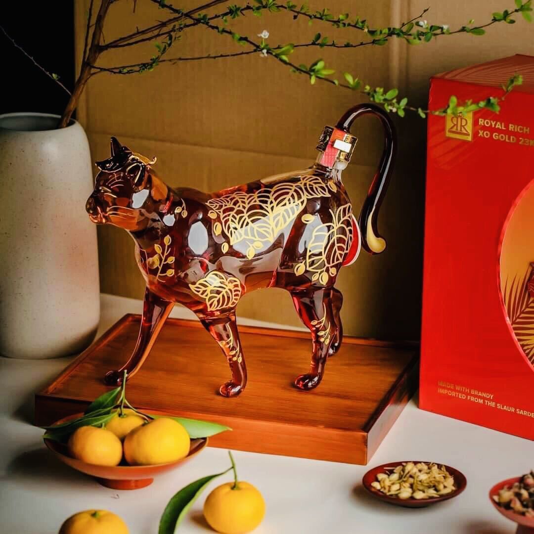Vỏ Chai Thuỷ Tinh Hình Con Mèo