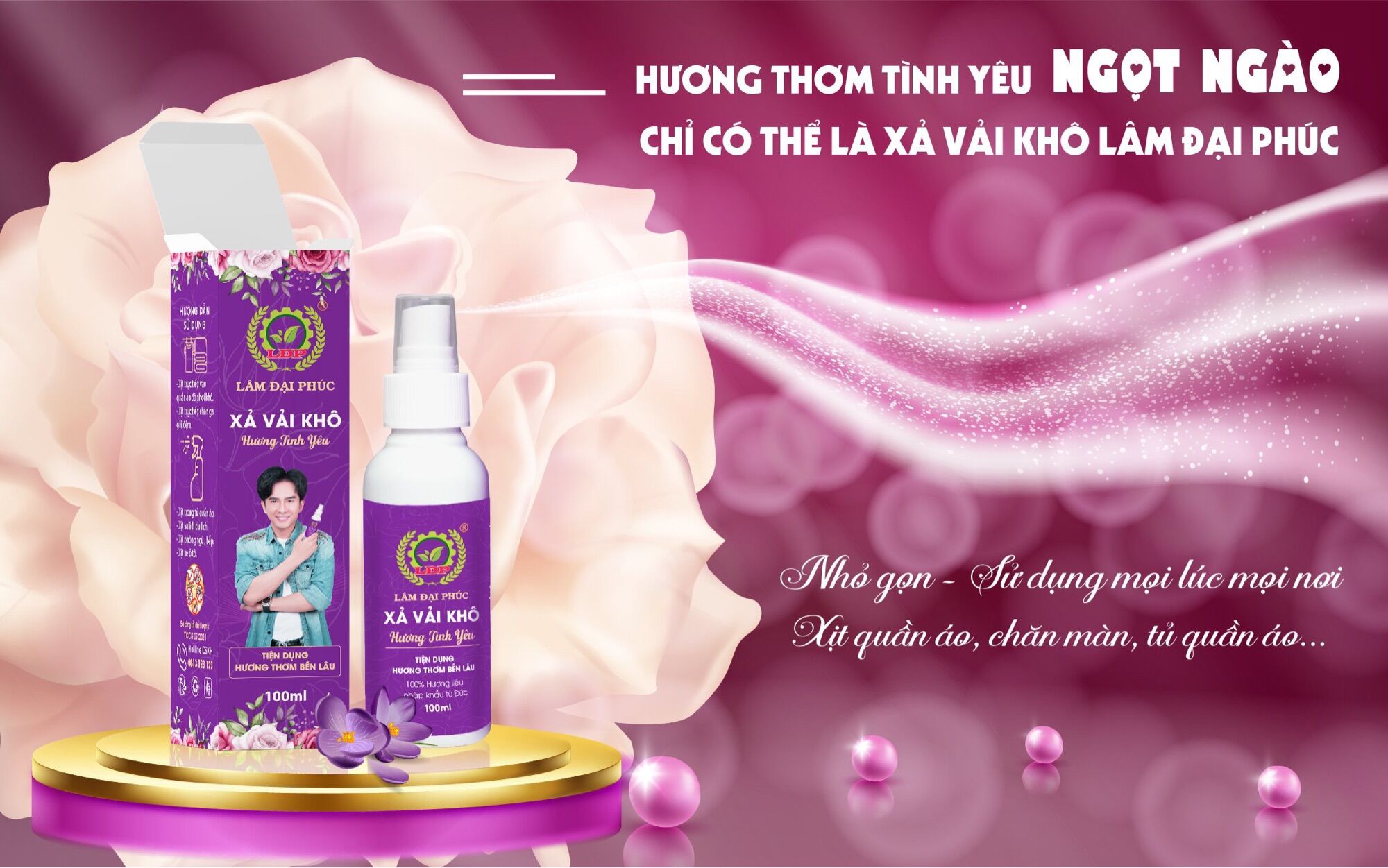 Nước Xả Vải Khô ( MÀU TÍM ) Lâm Đại Phúc