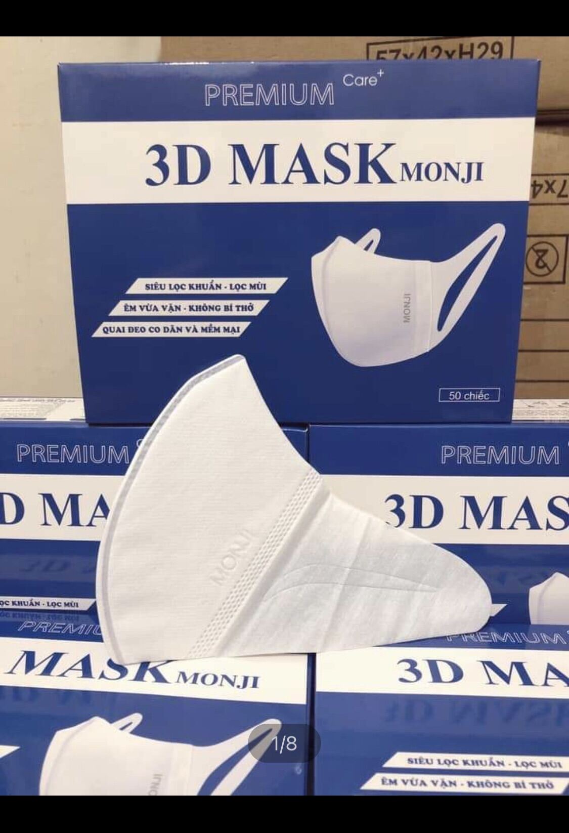 Khẩu trang y tế 3D mask Monji