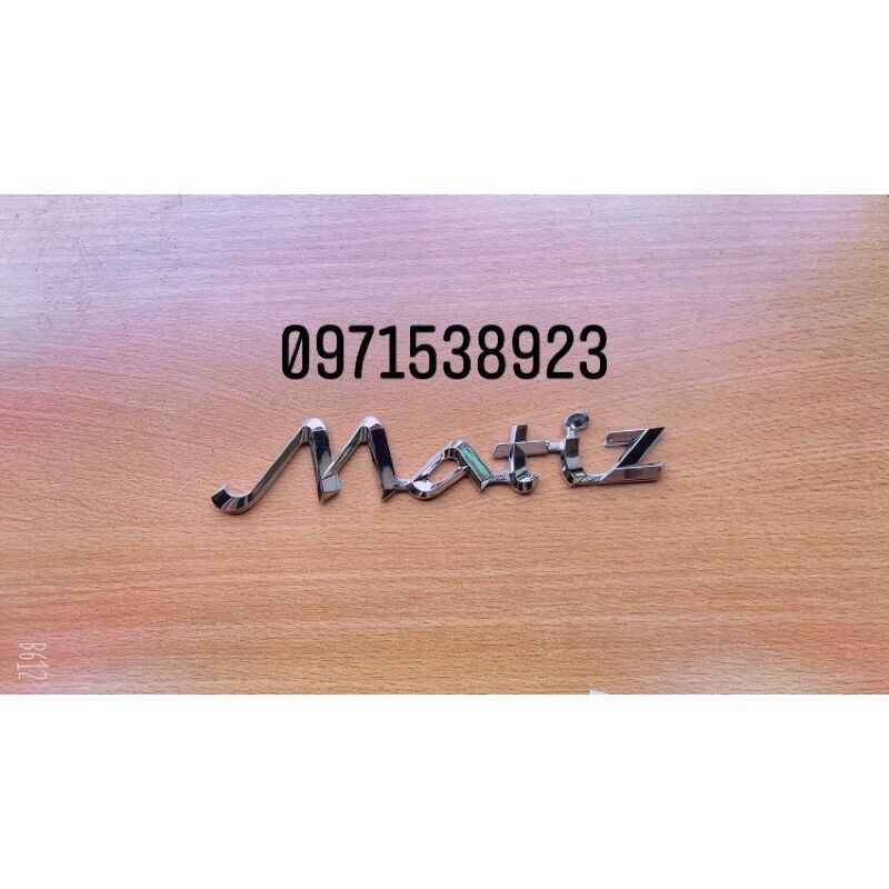 Logo chữ matiz dán đuôi xe