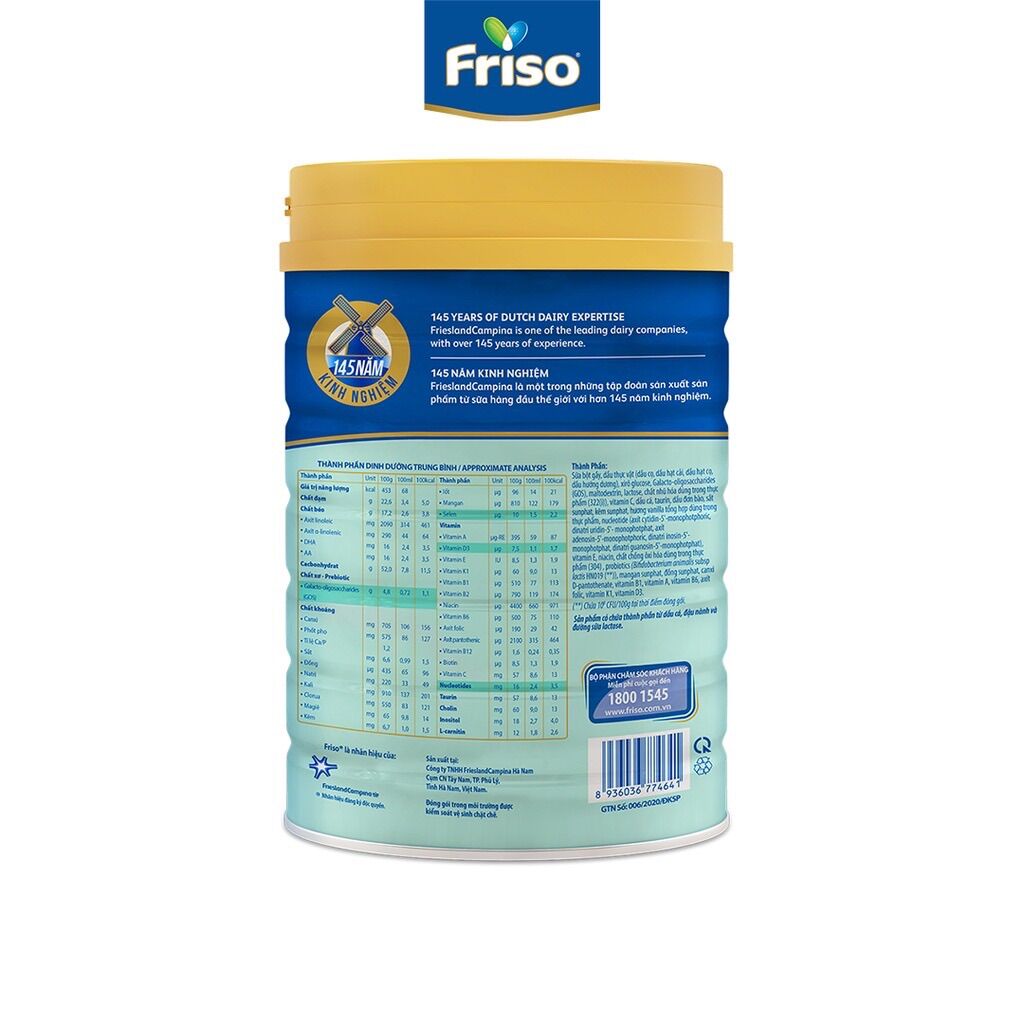 Sữa bột Friso Gold sô 4 380g