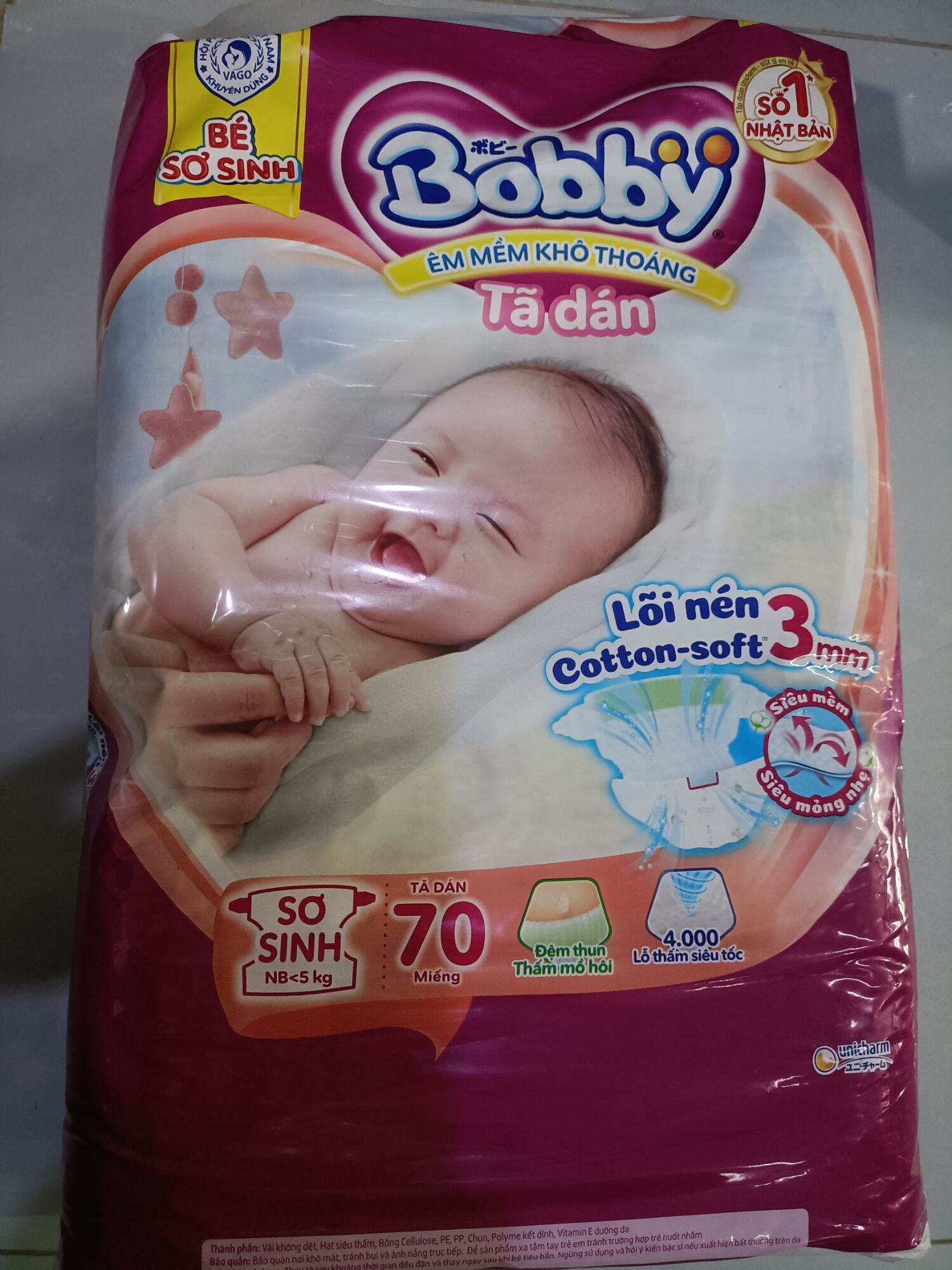 Tả dán sơ sinh xs70
