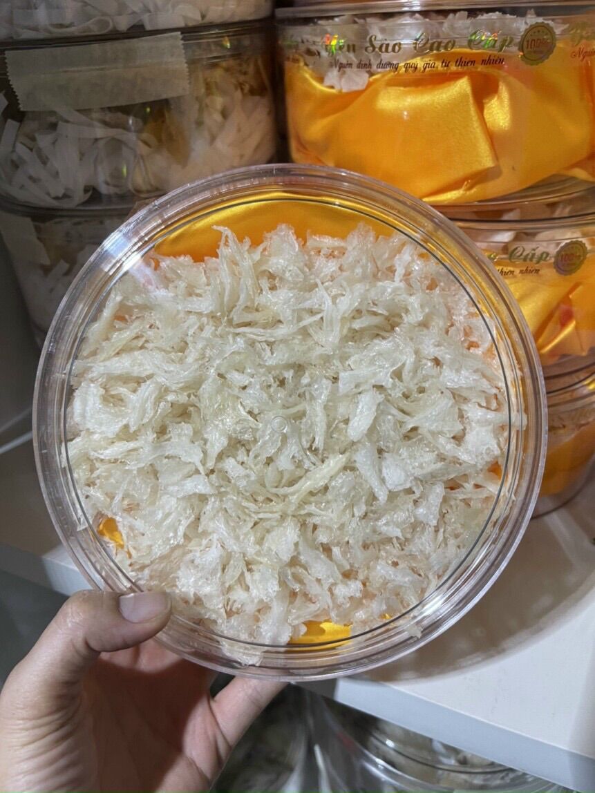 Hộp 50-100gram chân yến rút lông làm sạch -chân yến nhỏ làm sạch shop tặng kèm đồ chưng
