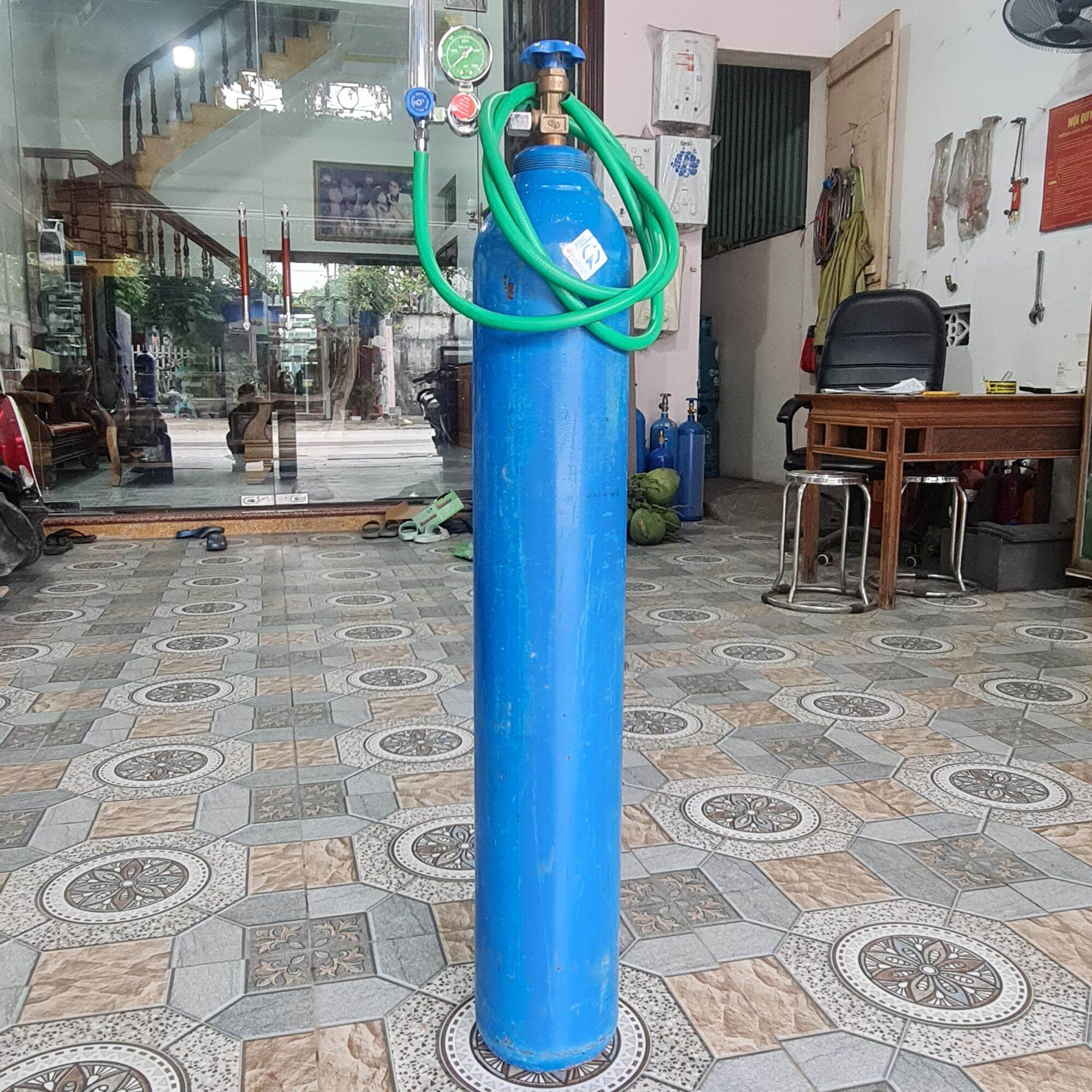 Bình khí Argon hàn Tig 15L trọn bộ